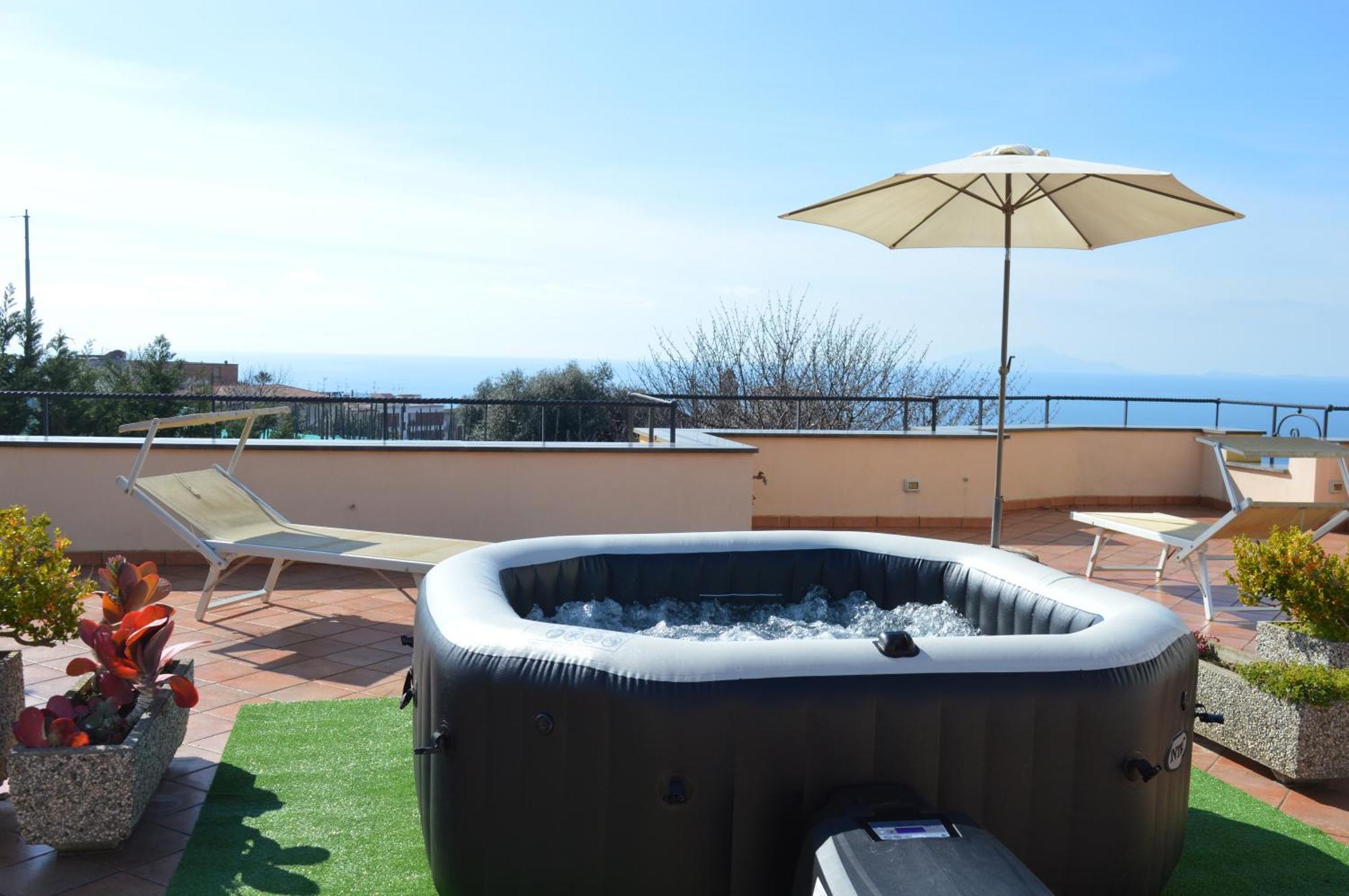 Mary'S Dream - Villa Overlooking Capri And Ischia In Sorrento Peninsula 马萨鲁布朗斯 外观 照片